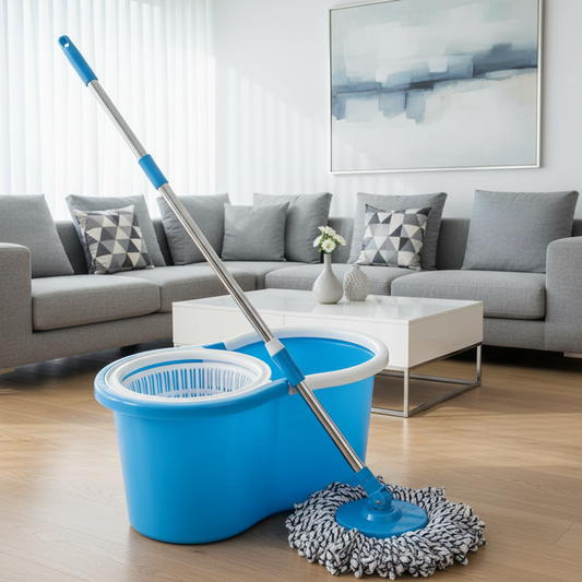 Magic Spin Mop with Bucket Set for Floor Cleaning with 2 Refill Head