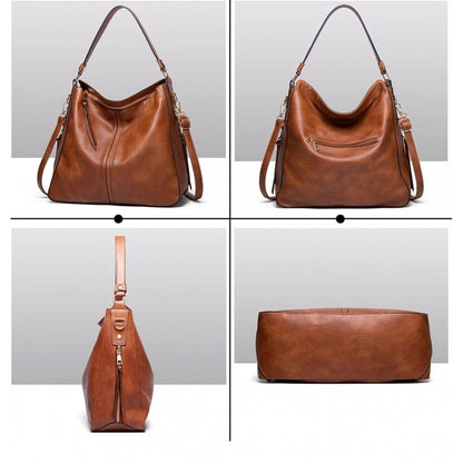 Women's PU Leather Zipper Handbag