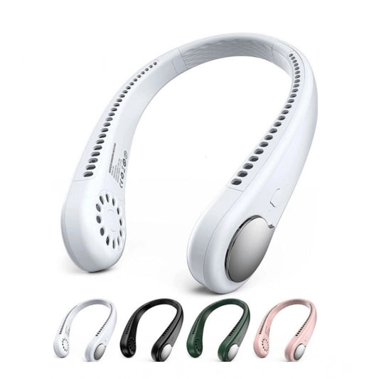 Generic Plastic USB Rechargeable Wearable Neck Fan (Single Piece)