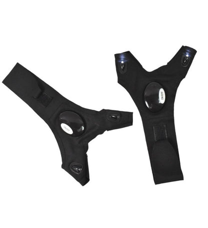 Generic 1 Pair LED Flashlight Gloves (Black)