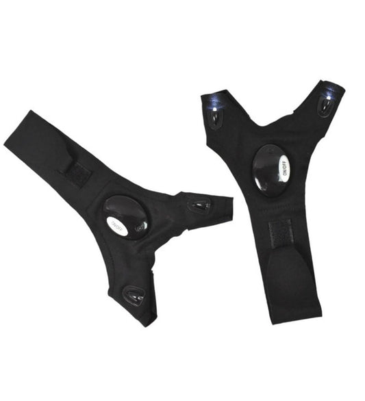 Generic 1 Pair LED Flashlight Gloves (Black)