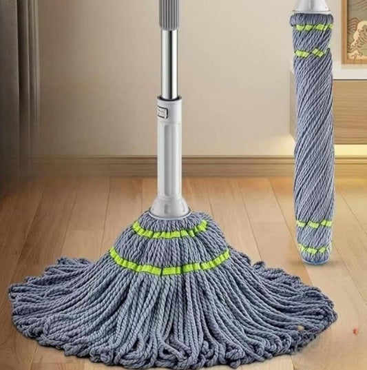 Microfiber Twist Mop for Floor Cleaning (Grey)