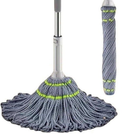 Generic Microfiber Twist Mop for Floor Cleaning (Grey)