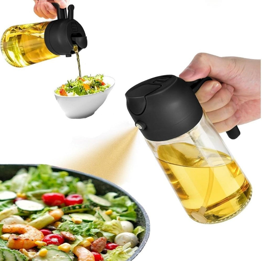 Generic  2 in 1 Oil Dispenser (Black)