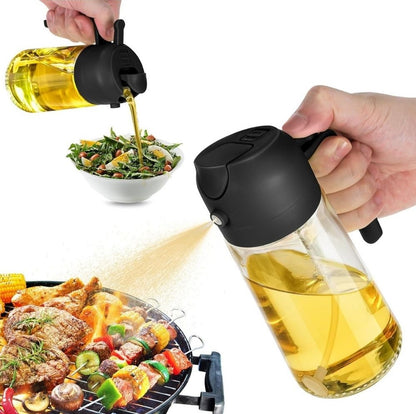 Generic  2 in 1 Oil Dispenser (Black)