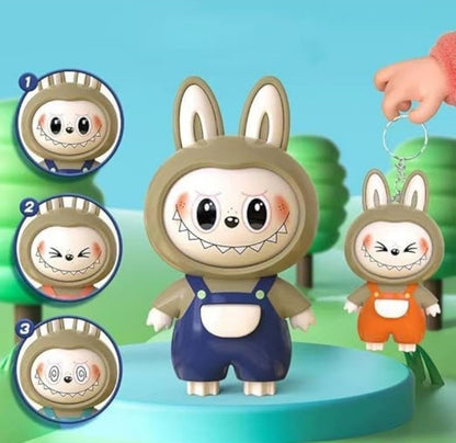 Generic Labubu Face Changing Keychain (Multicolor)