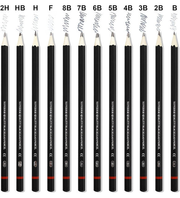 Generic  12 pcs Art Pencil Kit Set (Black)
