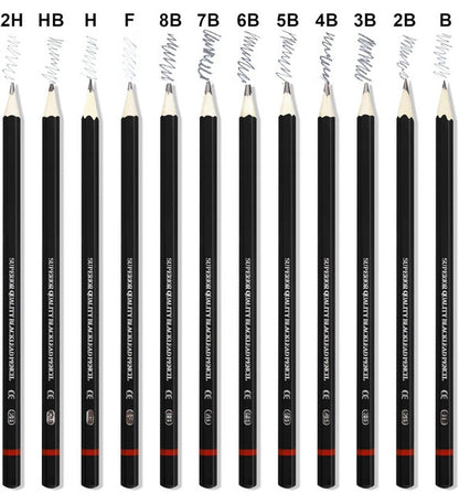 Generic  12 pcs Art Pencil Kit Set (Black)
