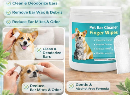 Generic Pet Ear Cleaning Wipes (White)