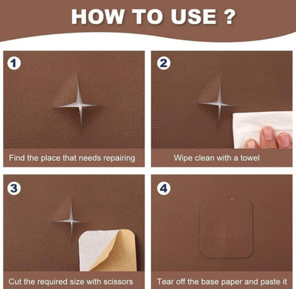 Generic Leather Repair Patch (Brown)