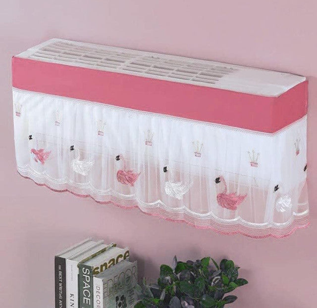 Generic AC Cover 1 And 1.5 Ton (Pink-White)