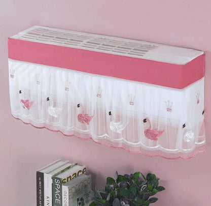 Generic AC Cover 1 And 1.5 Ton (Pink-White)