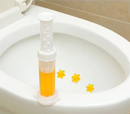 Generic Toilet Freshner And Cleaner Flower Gel (Multicolor)