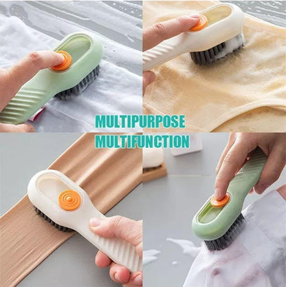 Generic Pack of 2 Soap Dispensing Cleaning Brush (Multicolor)