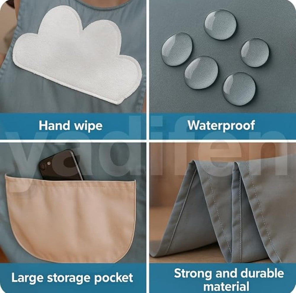 Generic Kitchen Pocket Apron (Multicolor)