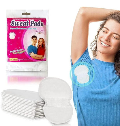 Generic Pack of 2 Sweat Pads(10 pieces set, white)