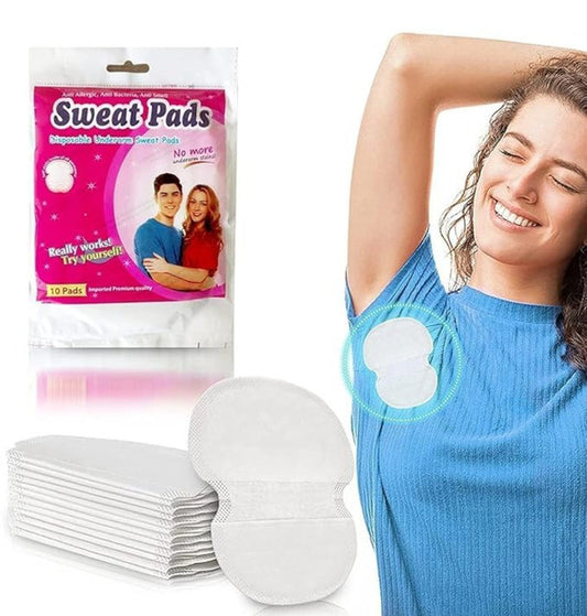 Generic Pack of 2 Sweat Pads(10 pieces set, white)