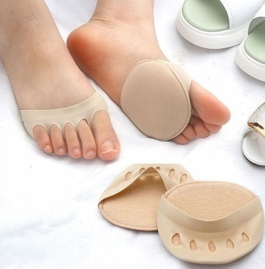 Generic Pack of 2 Honeycomb Fabric Forefoot Pads (Beige)