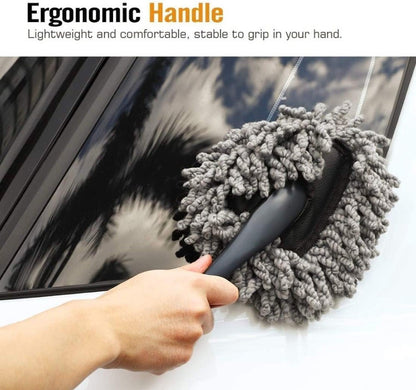 Generic Pack of 2 Small Car Duster (Black-Grey)
