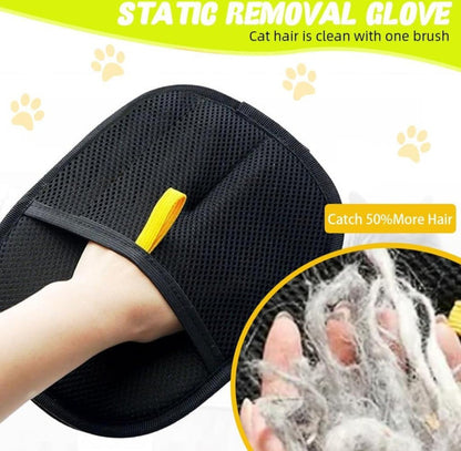 Generic Cat Dog Hair Remover Gloves (Black)