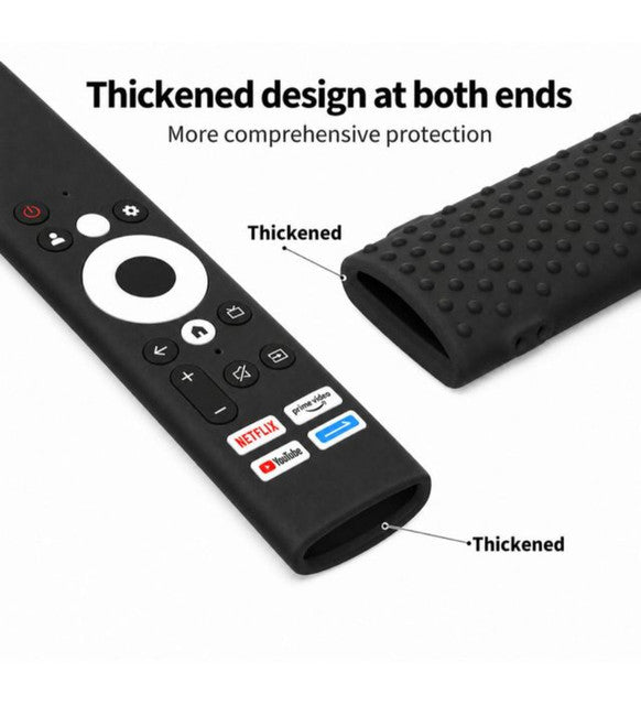 Generic Silicone Protective Cover for Sansui Smart TV Remote � Soft Silicone Case Only (Black)