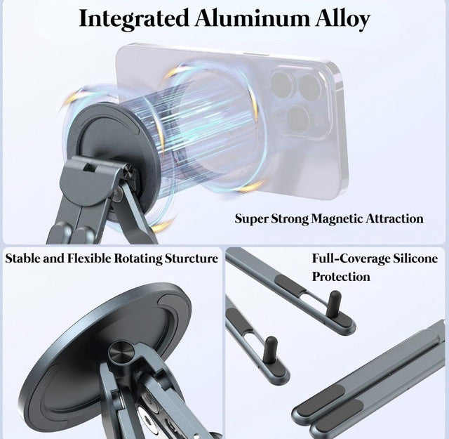 Generic Aluminium Laptop Stand (Grey-Black)