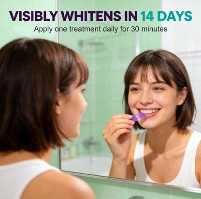 Generic Fluoride Free Teeth Whitening Strips 7 Pieces Set (Purple)