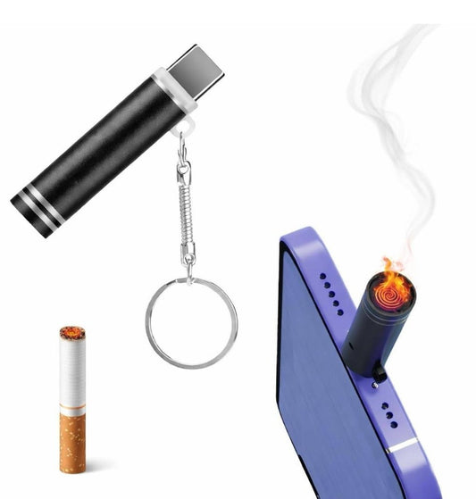 Generic Metal Type C USB Cigarette Lighter (Multicolor)