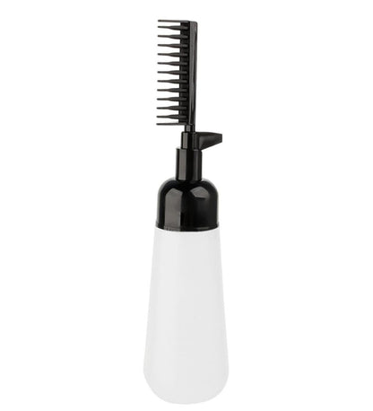 Generic Plastic Root Comb Hair Dye Applicator Bottle (Black)