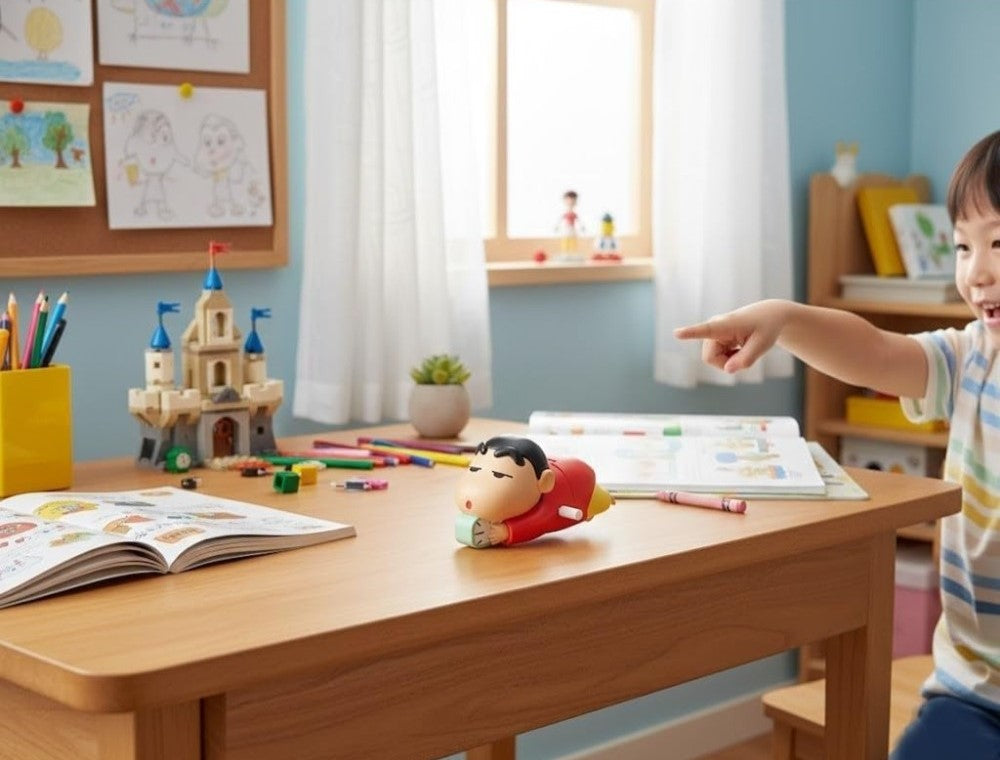 Generic Plastic Crawling Shinchan Toy (Multicolor)