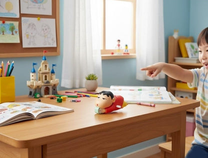 Generic Plastic Crawling Shinchan Toy (Multicolor)