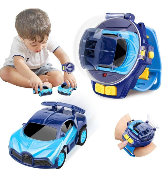 Generic Plastic Mini RC Car Watch Toy (Blue)