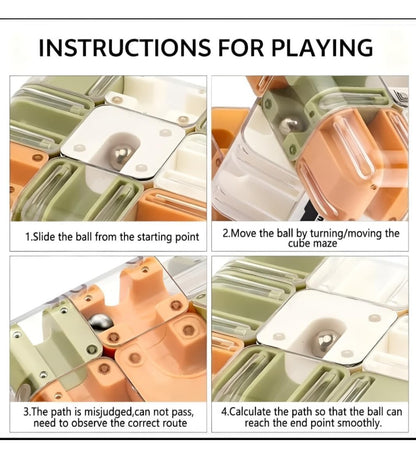 Generic Plastic Ball Rolling Cube (Multicolor)