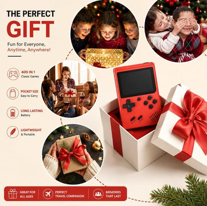 Generic Plastic Retro Handheld Gaming Console for Kids (Red)