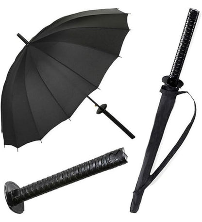 Generic Metal-Plastic Katana Umbrella (Black)