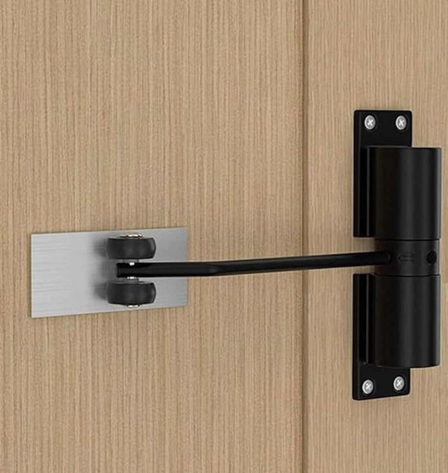 Generic Aluminium Alloy Automatic Door Closer (Black)