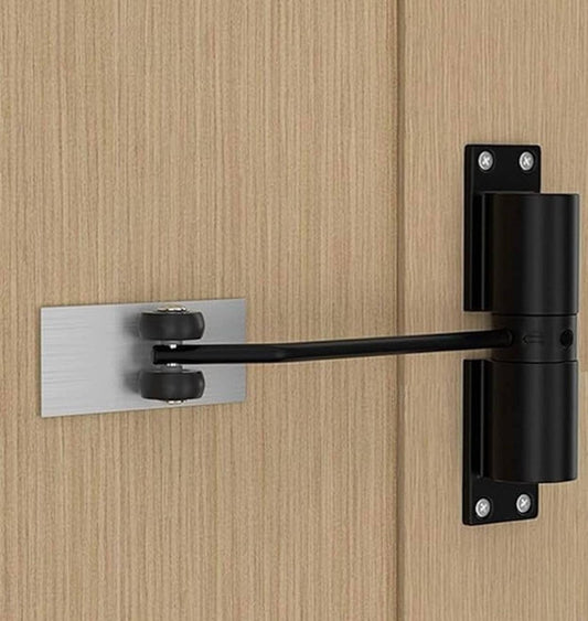 Generic Aluminium Alloy Automatic Door Closer (Black)