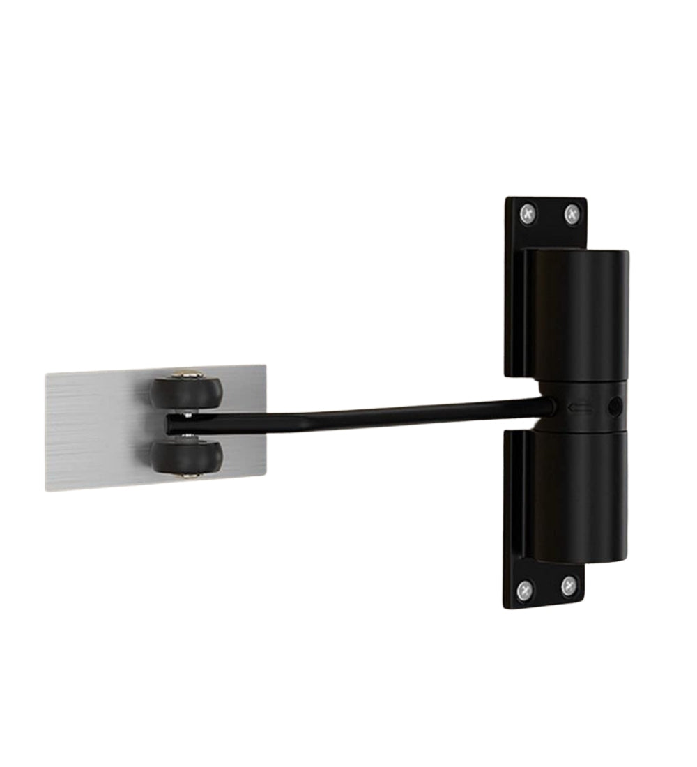 Generic Aluminium Alloy Automatic Door Closer (Black)