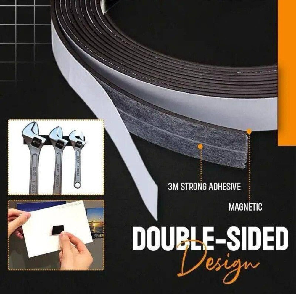 Generic Silicone Magnetic Tape 2CM*3Mtr (Black)
