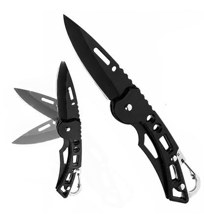 Generic Stainless Steel Keychain Pocket Knife (Black)