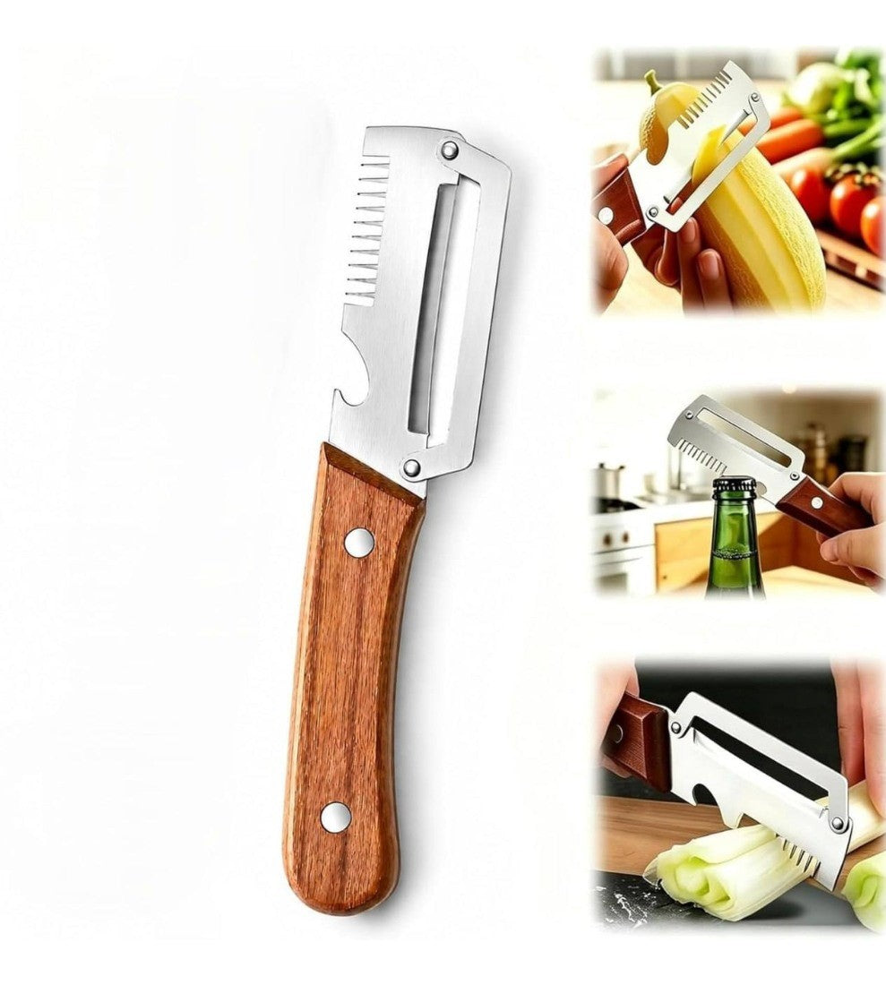 Generic Stainless Steel 3 In 1 Vegetable Peeler (Silver)