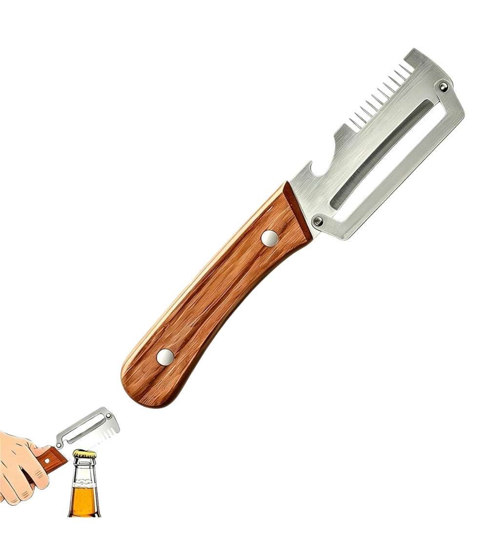 Generic Stainless Steel 3 In 1 Vegetable Peeler (Silver)