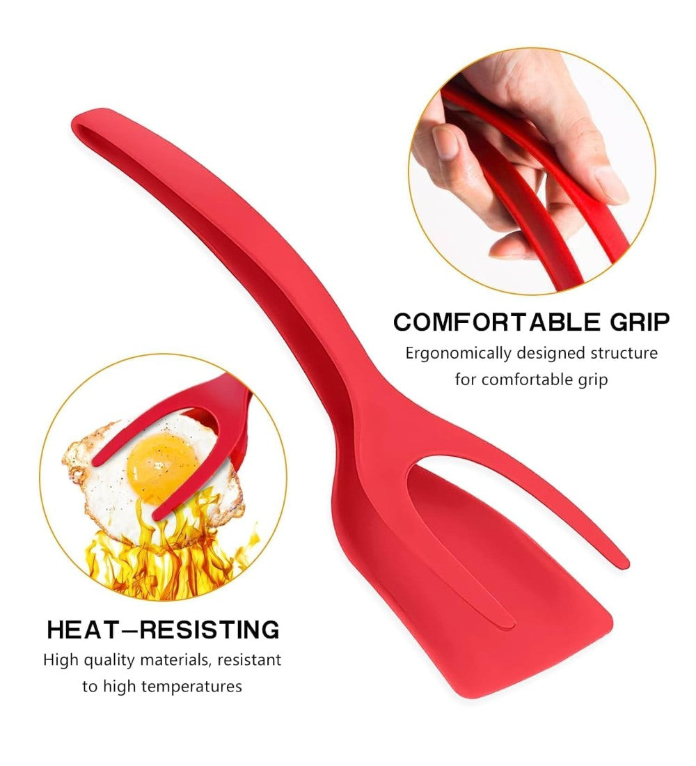 Generic Silicone 2-In-1 Kitchen Spatula (Multicolor)