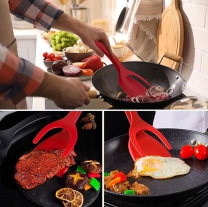 Generic Silicone 2-In-1 Kitchen Spatula (Multicolor)