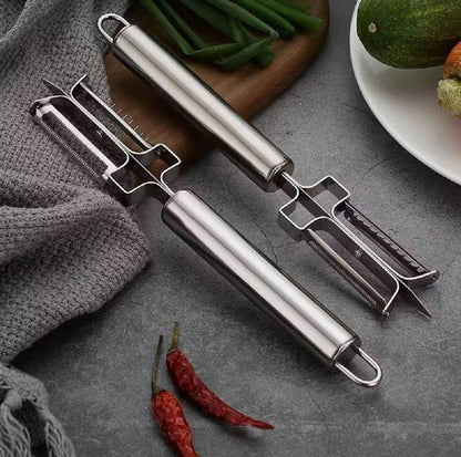 Generic Stainless Steel 3-In-1 Vegetable Peeler (Silver)