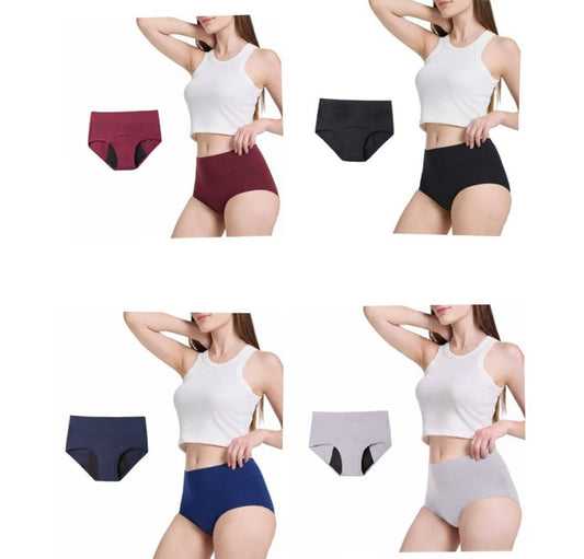 Generic Cotton Women's Period Panty S To 2XL (Multicolor)