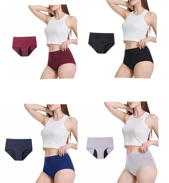 Generic Cotton Women's Period Panty S To 2XL (Multicolor)
