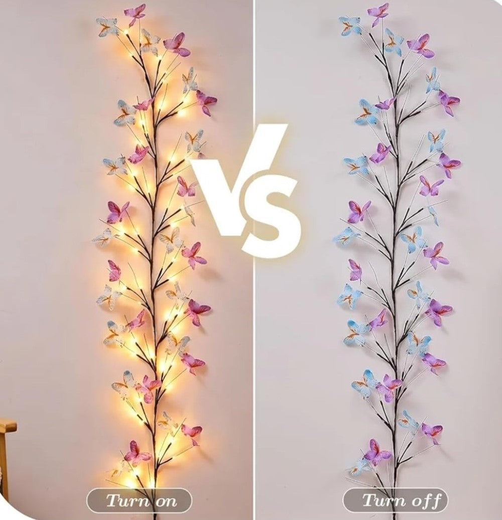 Generic Plastic Butterfly Tree Light (Multicolor)
