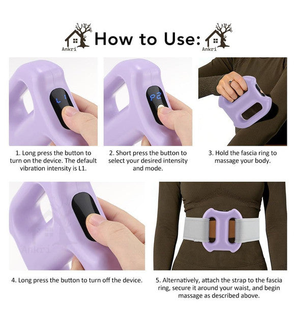 Generic Plastic Fascial Ring Massager (Blue)