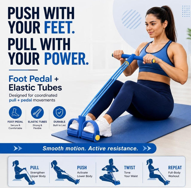 Generic Natural Rubber Pull Reducer Training Bands (Blue)